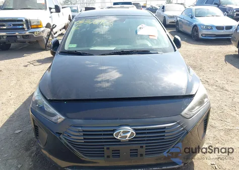 2018 Hyundai Ioniq Hybrid Blue from USA, damaged, VIN KMHC65LC9JU064235